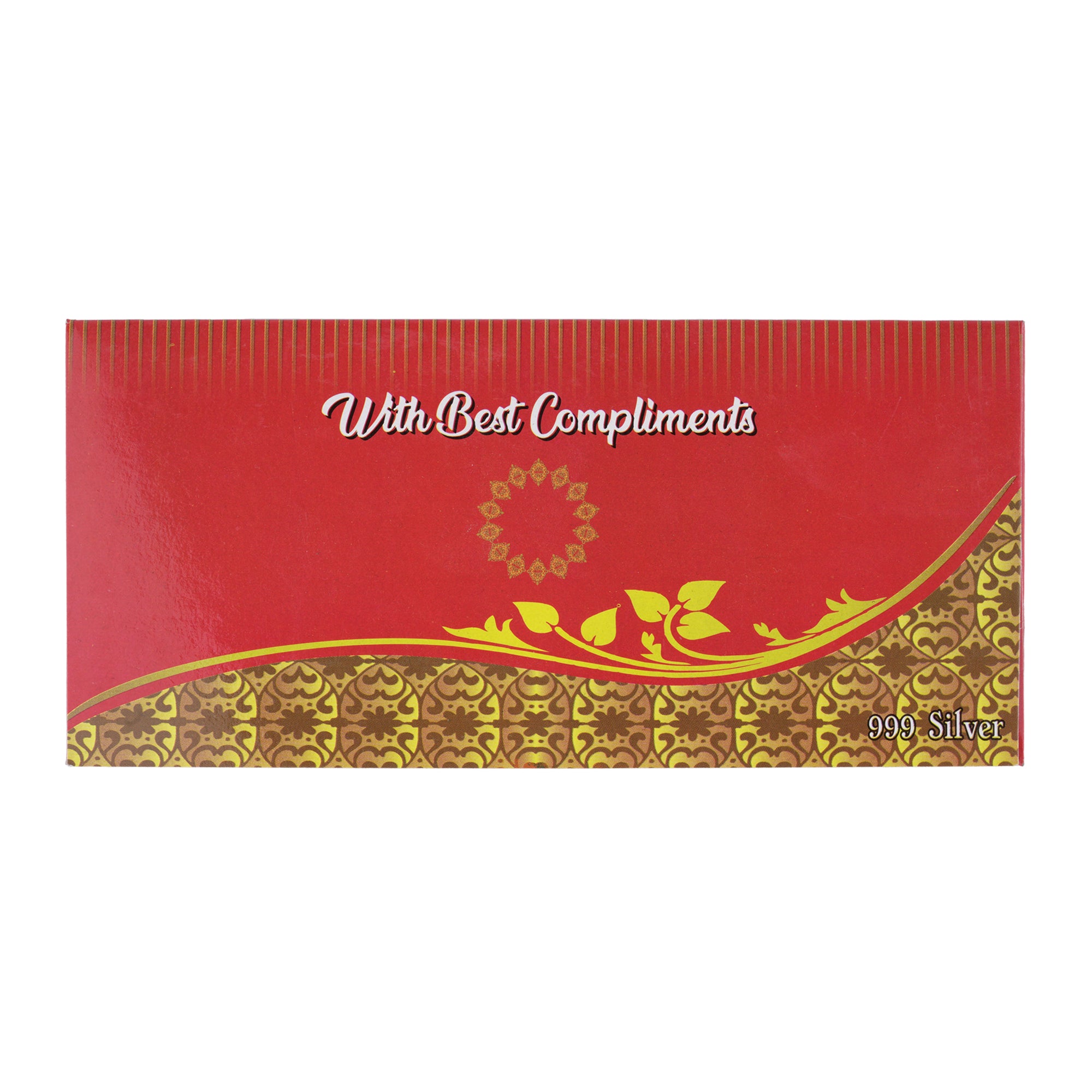 Damodarashtaka card / bookmark - 999 pure silver edges